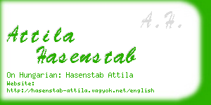 attila hasenstab business card